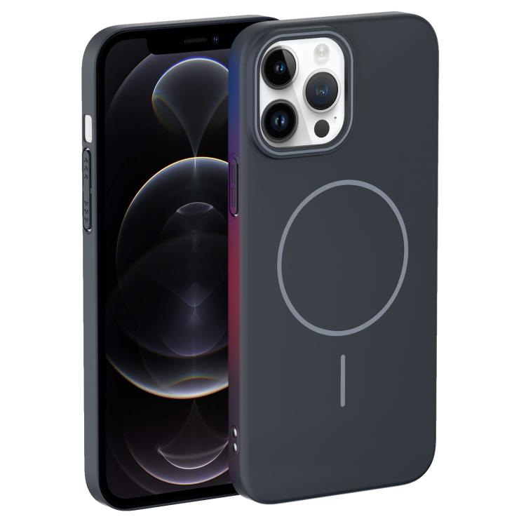 For iPhone 12 Pro Thin Circle PC Injection MagSafe Phone Case