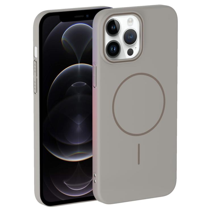 For iPhone 12 Pro Thin Circle PC Injection MagSafe Phone Case