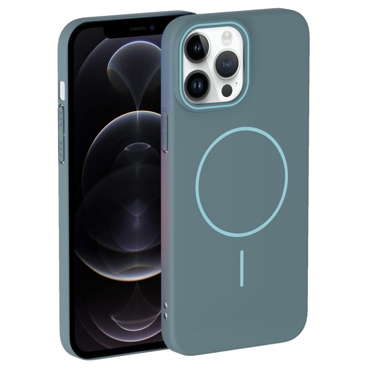 For iPhone 12 Pro Thin Circle PC Injection MagSafe Phone Case