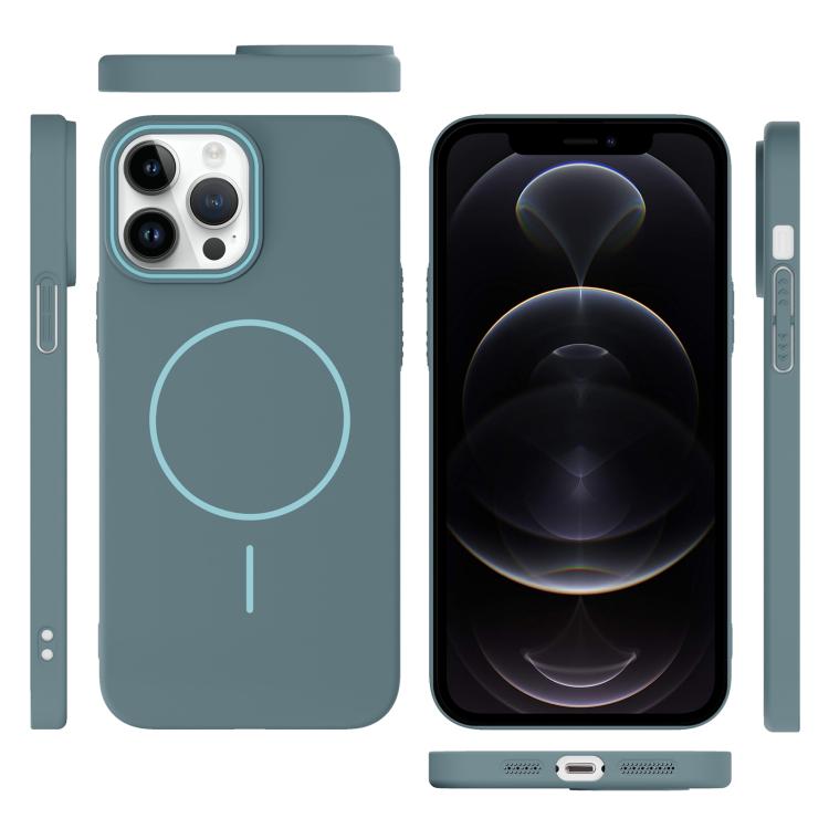 For iPhone 12 Pro Thin Circle PC Injection MagSafe Phone Case