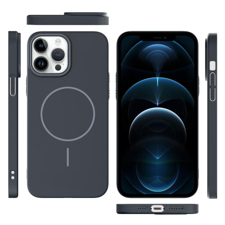 For iPhone 12 Pro Max Thin Circle PC Injection MagSafe Phone Case