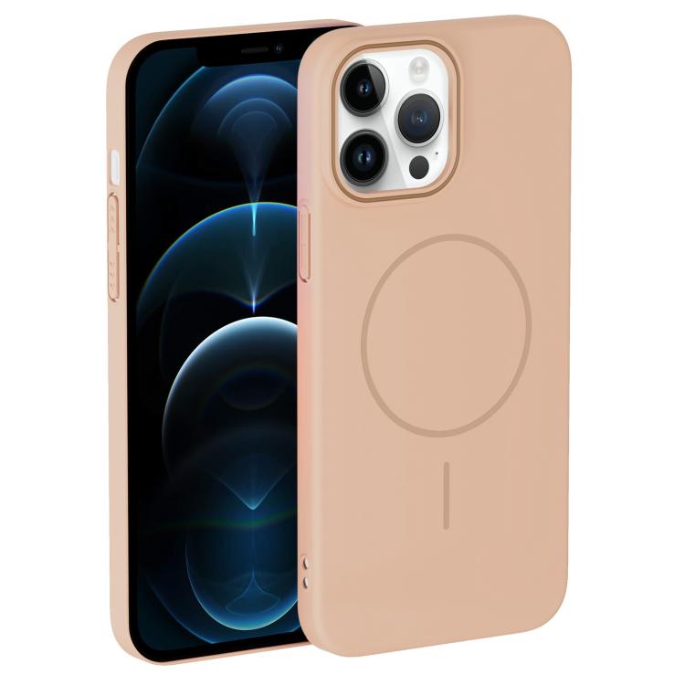 For iPhone 12 Pro Max Thin Circle PC Injection MagSafe Phone Case