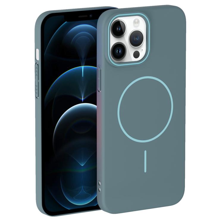 For iPhone 12 Pro Max Thin Circle PC Injection MagSafe Phone Case
