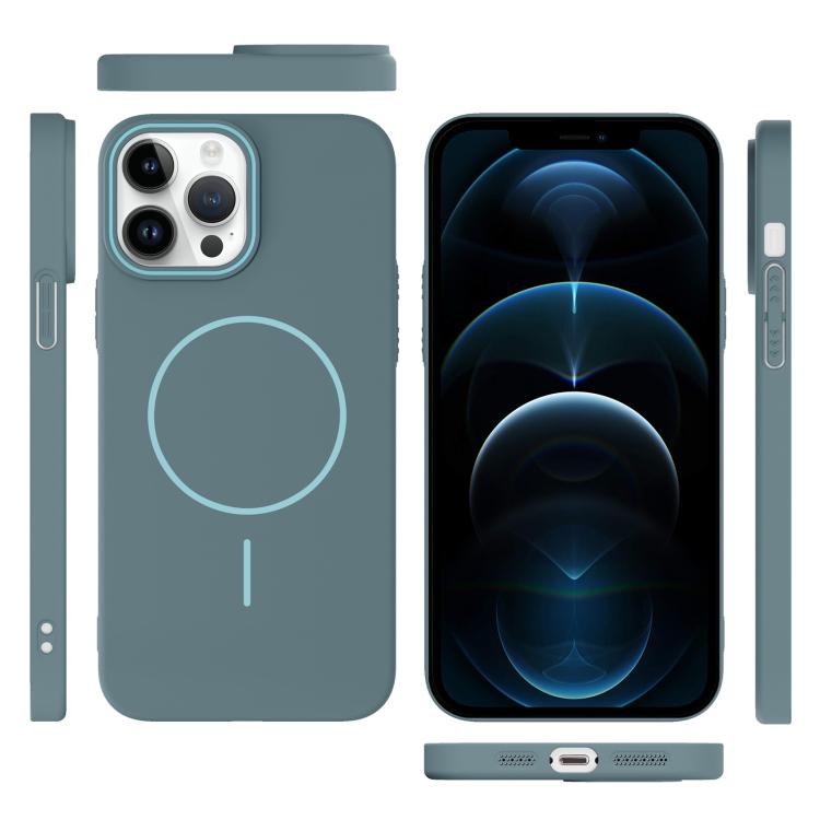 For iPhone 12 Pro Max Thin Circle PC Injection MagSafe Phone Case