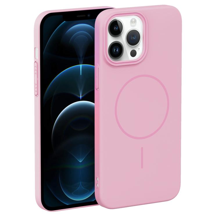 For iPhone 12 Pro Max Thin Circle PC Injection MagSafe Phone Case