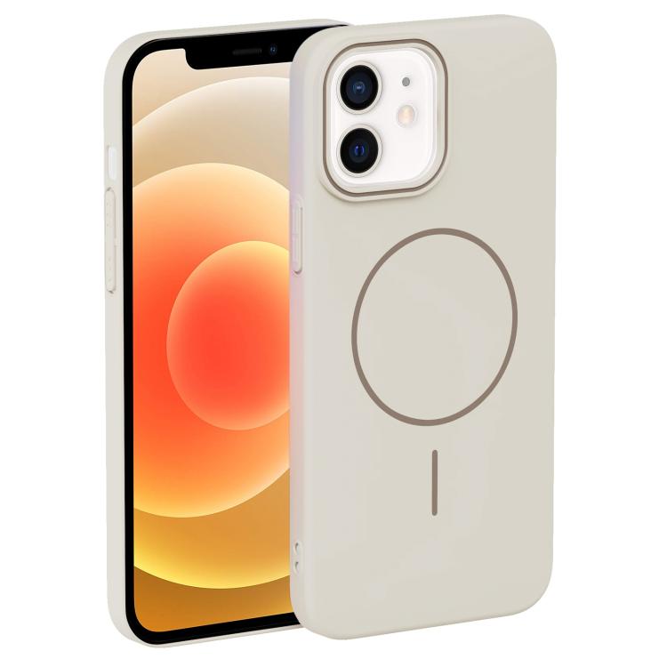 For iPhone 12 Thin Circle PC Injection MagSafe Phone Case