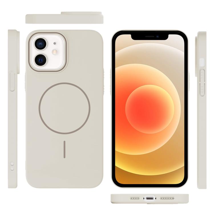 For iPhone 12 Thin Circle PC Injection MagSafe Phone Case