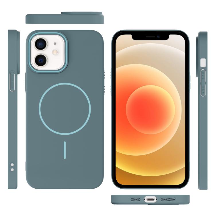 For iPhone 12 Thin Circle PC Injection MagSafe Phone Case