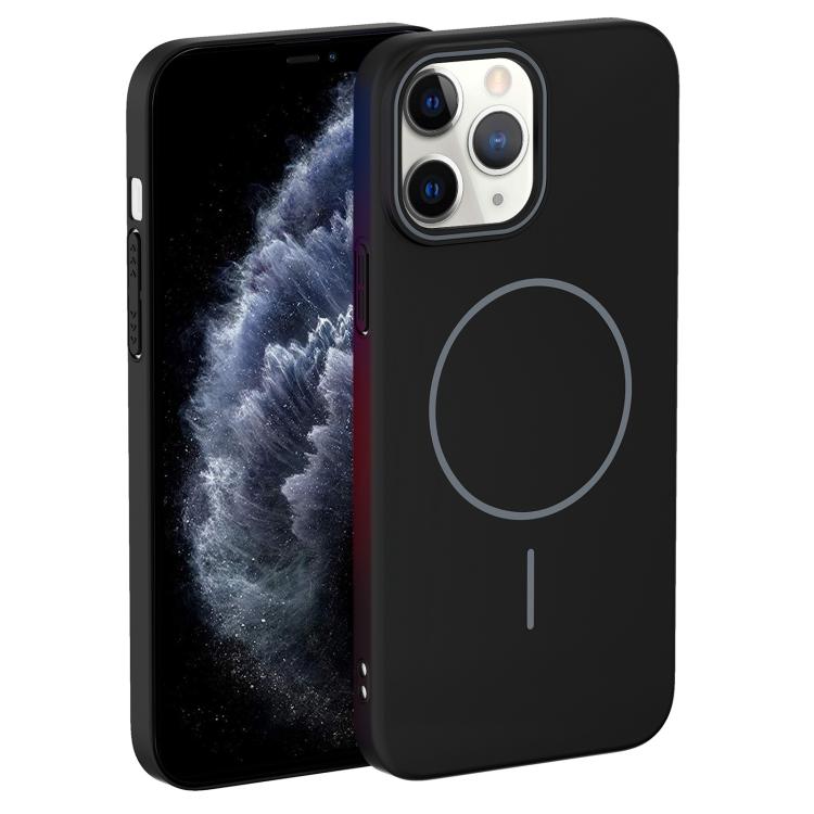 For iPhone 11 Pro Max Thin Circle PC Injection MagSafe Phone Case