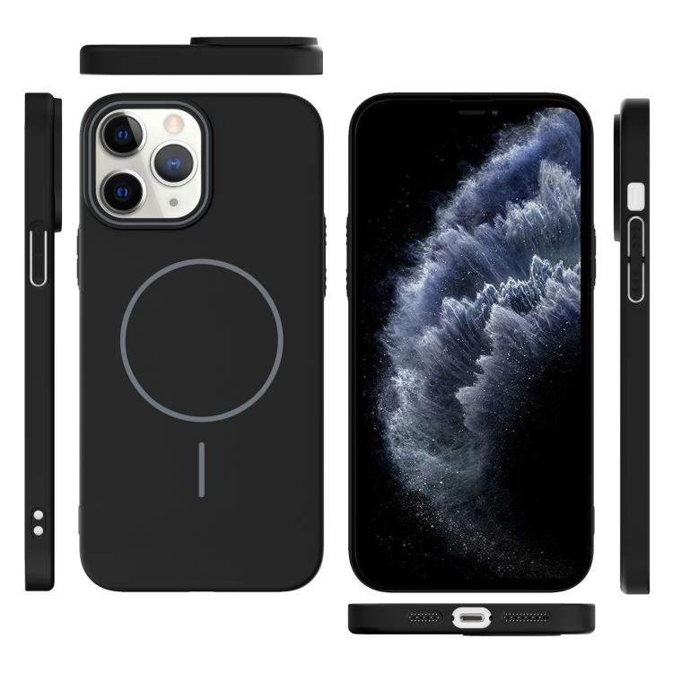For iPhone 11 Pro Max Thin Circle PC Injection MagSafe Phone Case