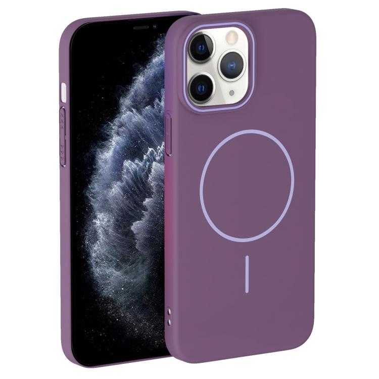 For iPhone 11 Pro Max Thin Circle PC Injection MagSafe Phone Case