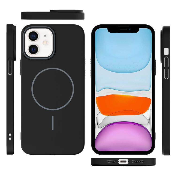 For iPhone 11 Thin Circle PC Injection MagSafe Phone Case