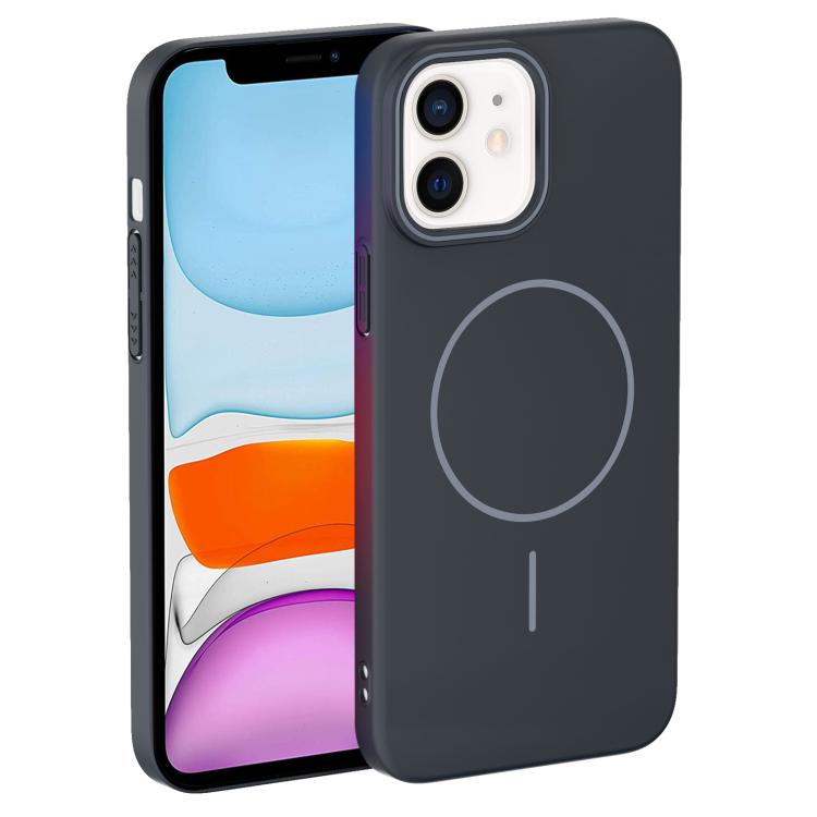 For iPhone 11 Thin Circle PC Injection MagSafe Phone Case