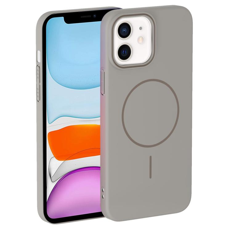 For iPhone 11 Thin Circle PC Injection MagSafe Phone Case