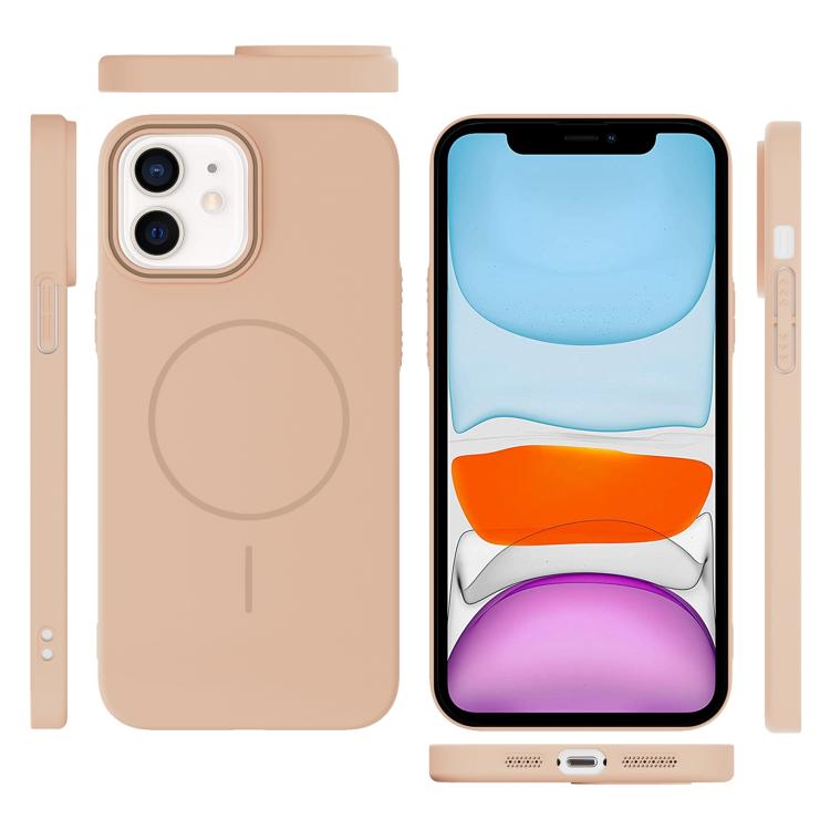 For iPhone 11 Thin Circle PC Injection MagSafe Phone Case