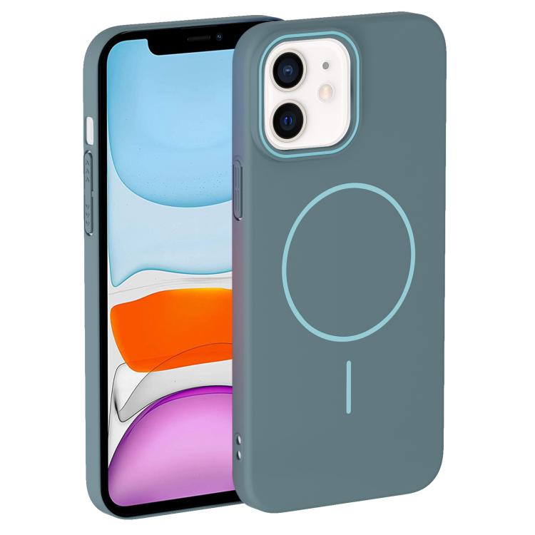 For iPhone 11 Thin Circle PC Injection MagSafe Phone Case