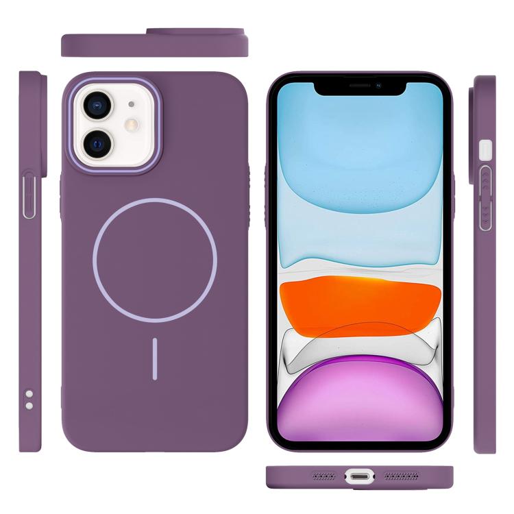 For iPhone 11 Thin Circle PC Injection MagSafe Phone Case