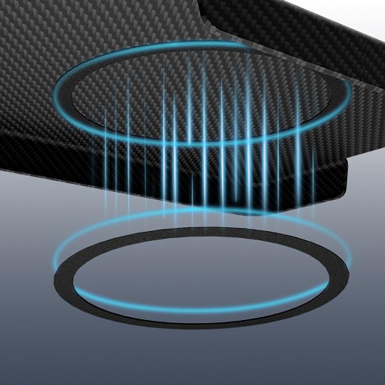 For Samsung Galaxy S25 Ultra 5G 600D Fine Grain Series Carbon Fiber MagSafe Phone Case - Black