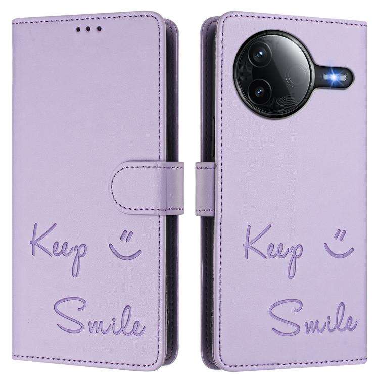 For Xiaomi Poco F7 Pro / F7 Ultra Smile Embossing RFID Leather Phone Case
