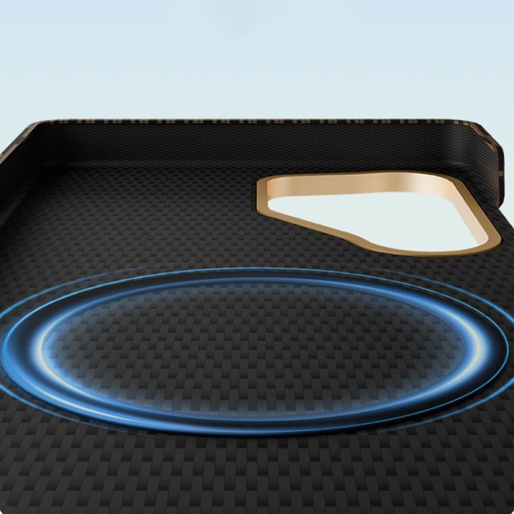 For Samsung Galaxy S25 Ultra 5G Metal Frame Nanofiber MagSafe Magnetic Phone Case