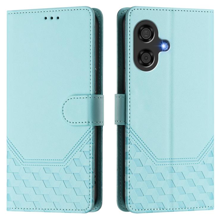 For Coolpad Cool 40i Honeycomb Embossing RFID Leather Phone Case