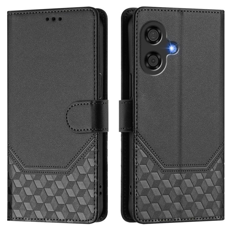 For Coolpad Cool 40i Honeycomb Embossing RFID Leather Phone Case