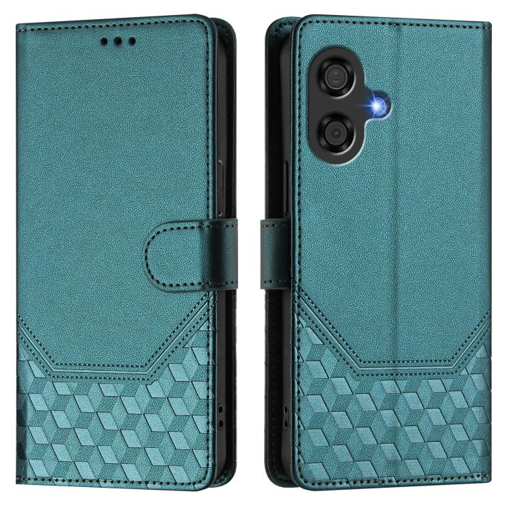 For Coolpad Cool 40i Honeycomb Embossing RFID Leather Phone Case
