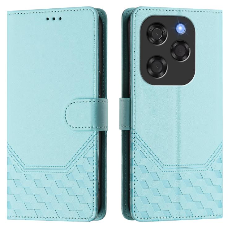 For Coolpad X100 Honeycomb Embossing RFID Leather Phone Case