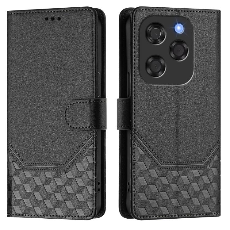 For Coolpad X100 Honeycomb Embossing RFID Leather Phone Case