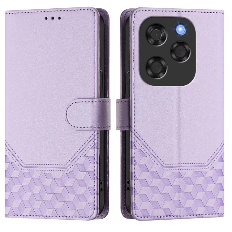 For Coolpad X100 Honeycomb Embossing RFID Leather Phone Case