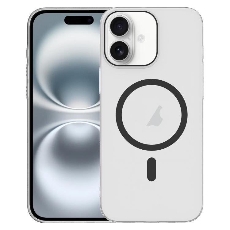 For iPhone 16 Clear PC Injection MagSafe Phone Case
