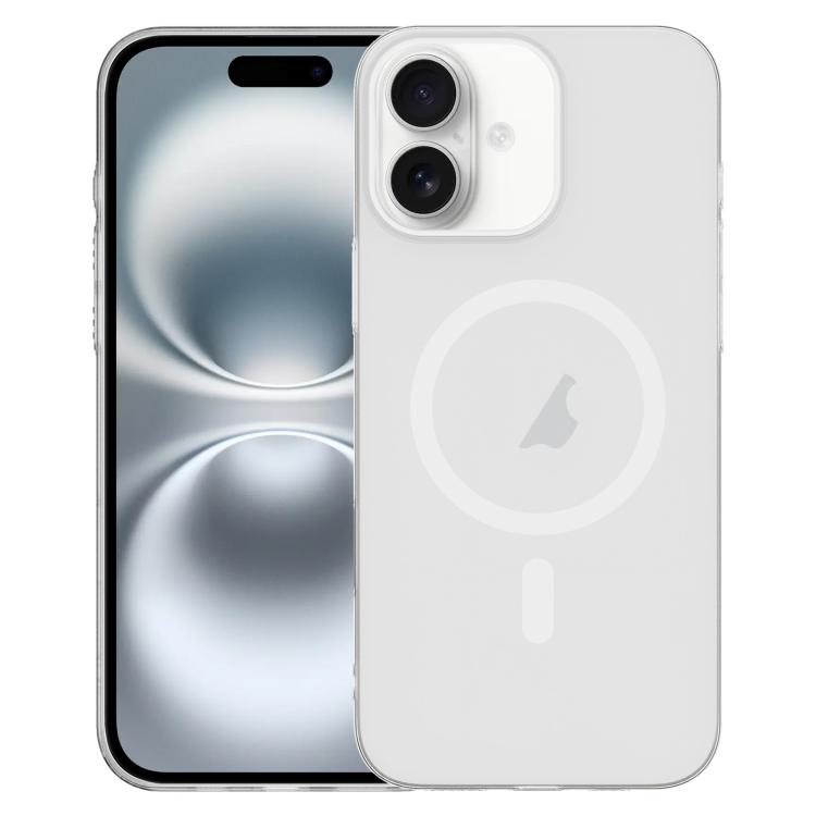 For iPhone 16 Clear PC Injection MagSafe Phone Case