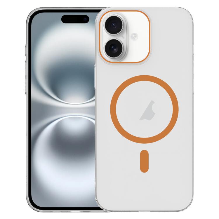 For iPhone 16 Clear PC Injection MagSafe Phone Case