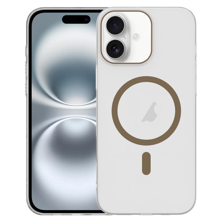 For iPhone 16 Clear PC Injection MagSafe Phone Case