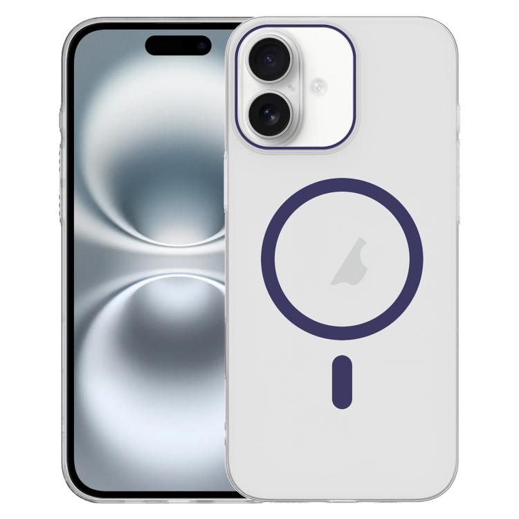 For iPhone 16 Clear PC Injection MagSafe Phone Case
