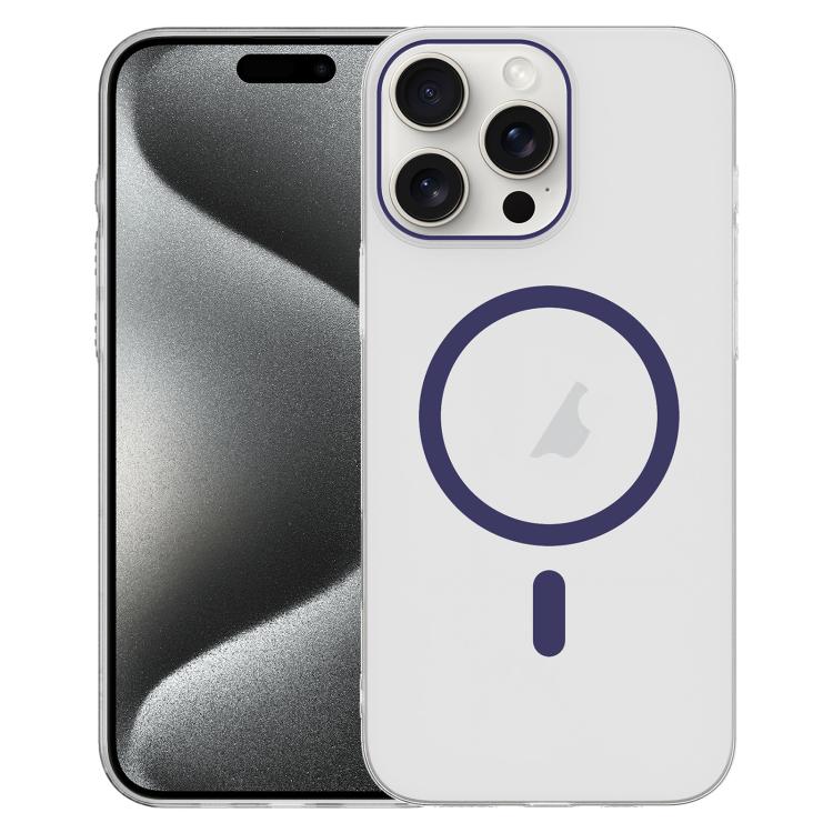 For iPhone 15 Pro Max Clear PC Injection MagSafe Phone Case