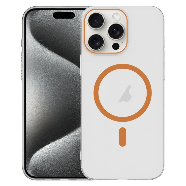 For iPhone 15 Pro Clear PC Injection MagSafe Phone Case