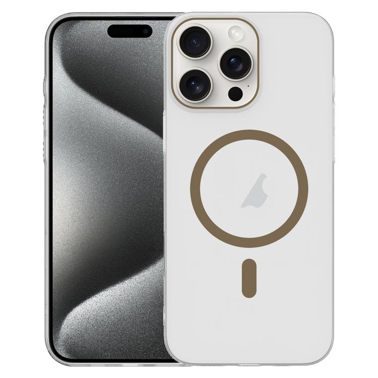 For iPhone 15 Pro Clear PC Injection MagSafe Phone Case