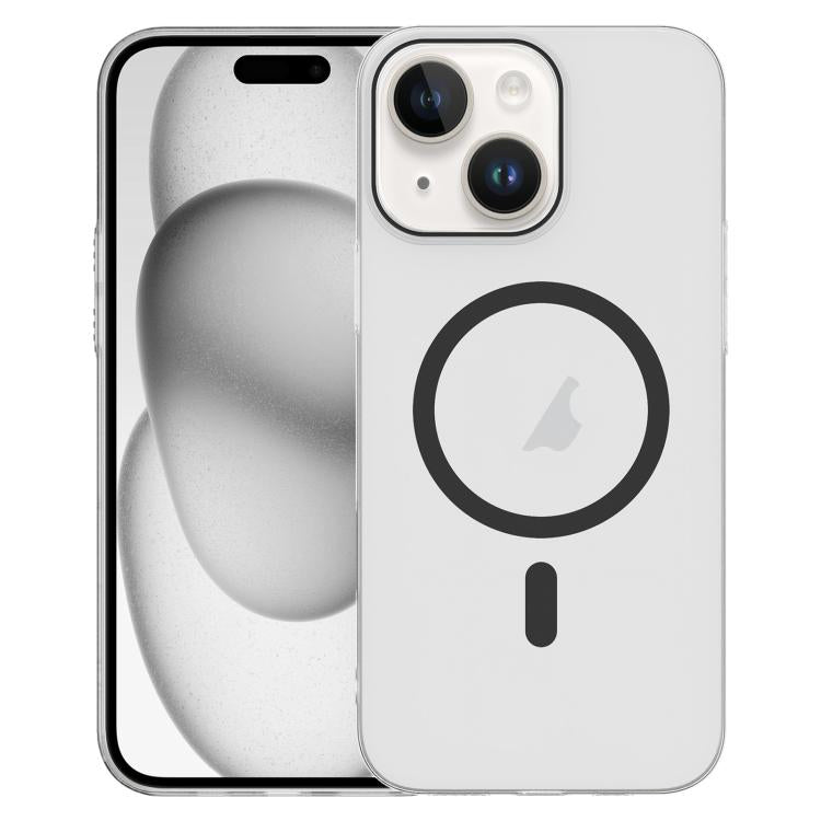 For iPhone 15 Plus Clear PC Injection MagSafe Phone Case