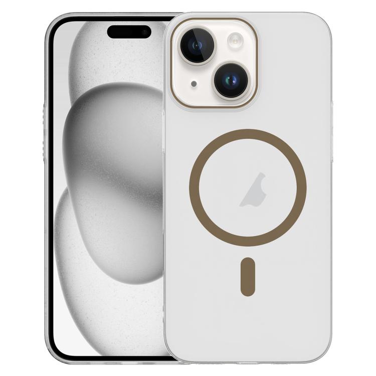 For iPhone 15 Clear PC Injection MagSafe Phone Case