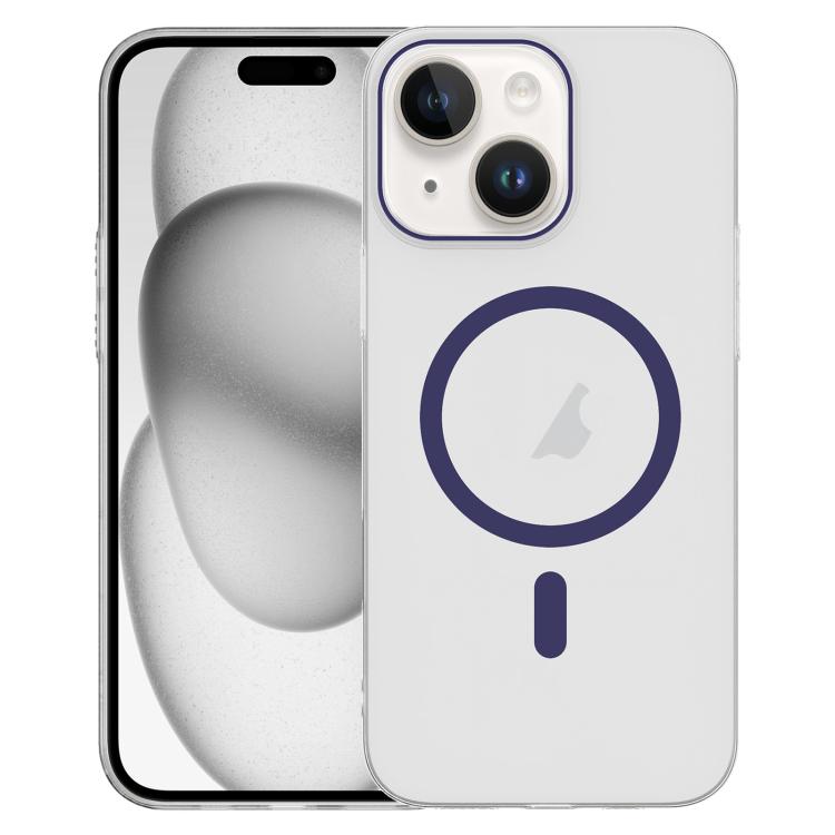 For iPhone 15 Clear PC Injection MagSafe Phone Case