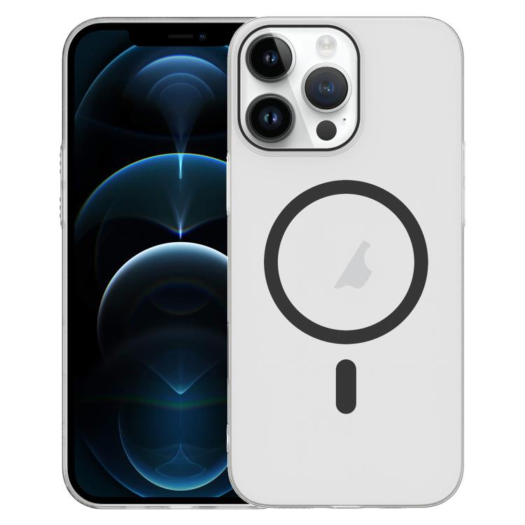 For iPhone 12 Pro Max Clear PC Injection MagSafe Phone Case