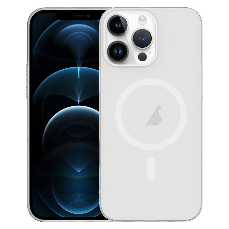 For iPhone 12 Pro Max Clear PC Injection MagSafe Phone Case