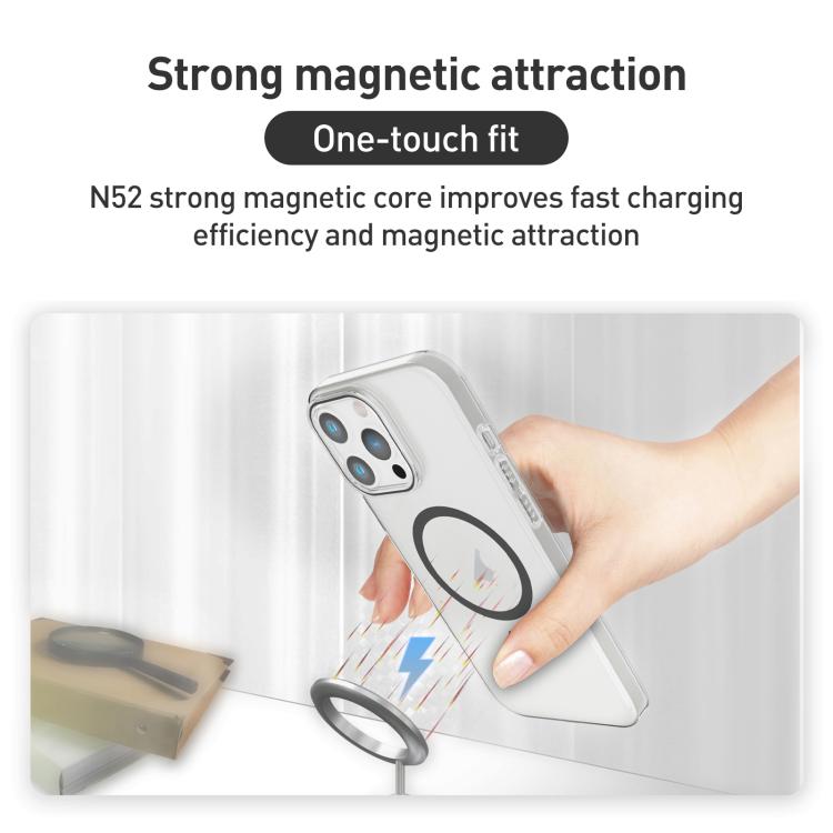 For iPhone 15 Plus Clear PC Injection MagSafe Phone Case