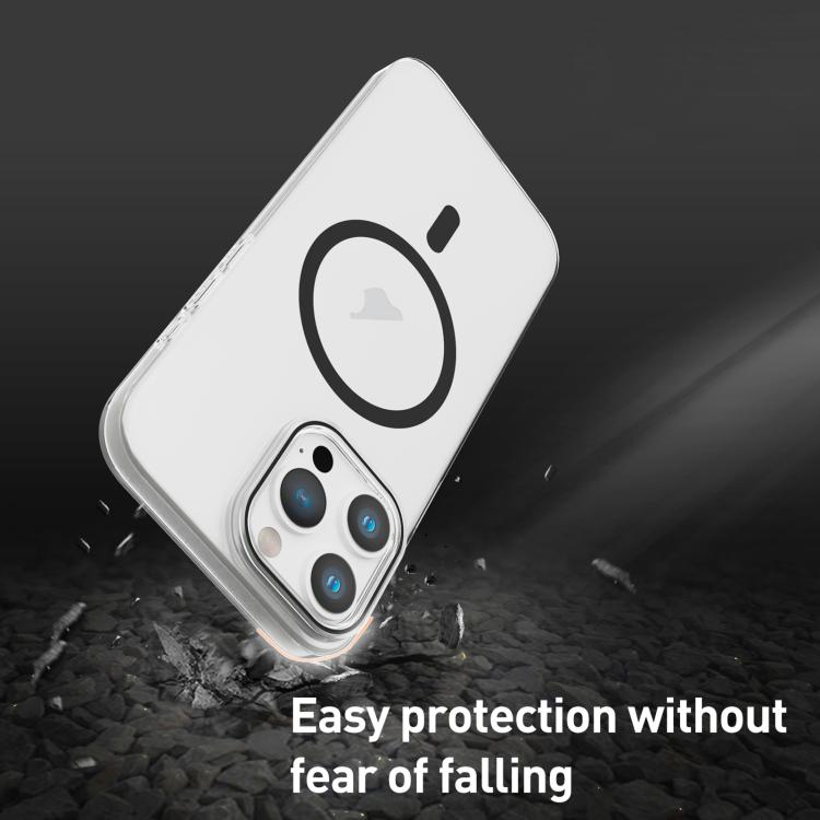 For iPhone 15 Plus Clear PC Injection MagSafe Phone Case