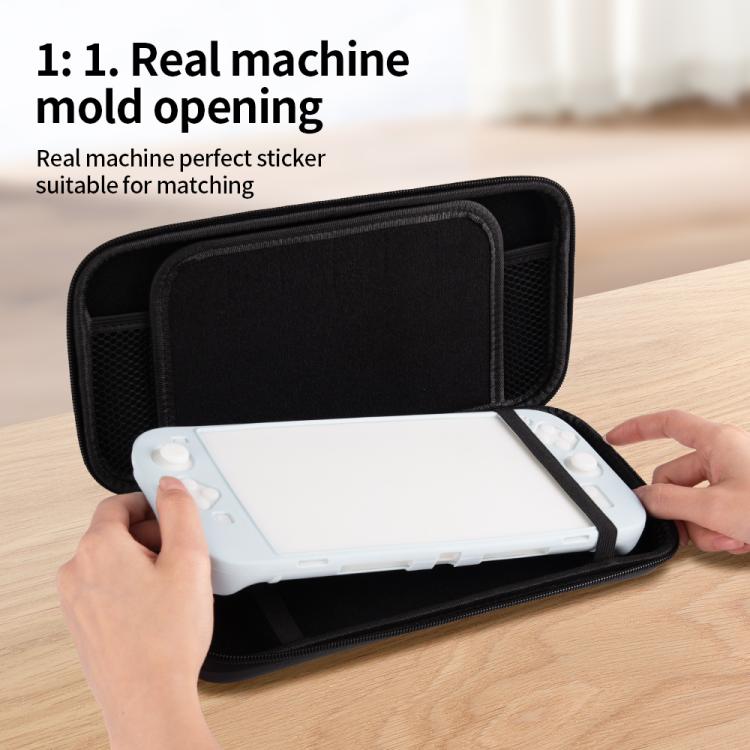 For Nintendo Switch 2 Carbon Fiber Full Cover Shockproof Storage Bag - Black