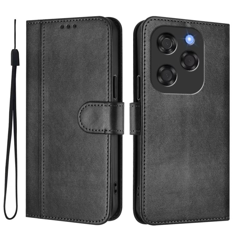 For Coolpad X100 Line Splicing Buckle Retro Leather Phone Case