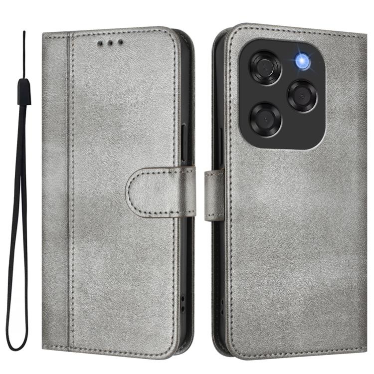 For Coolpad X100 Line Splicing Buckle Retro Leather Phone Case