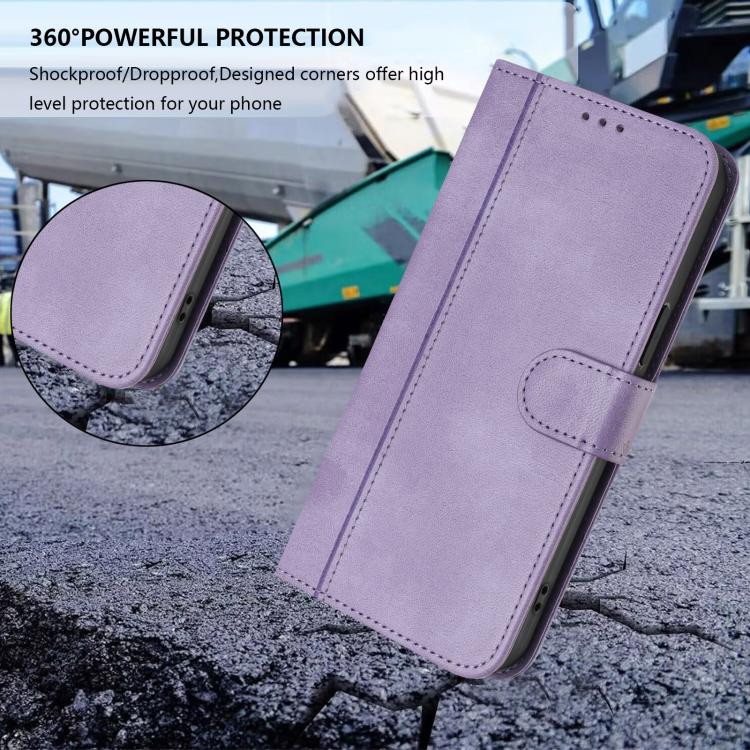 For Coolpad X100 Line Splicing Buckle Retro Leather Phone Case