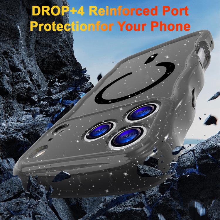 For iPhone 17 Pro Max Wave Glitter MagSafe Magnetic TPU Phone Case